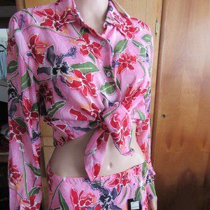 Vintage Carole Little maxi skirt set NWT sz 8